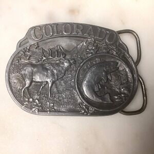 Vintage 1985 C & J Colorado Belt Buckle